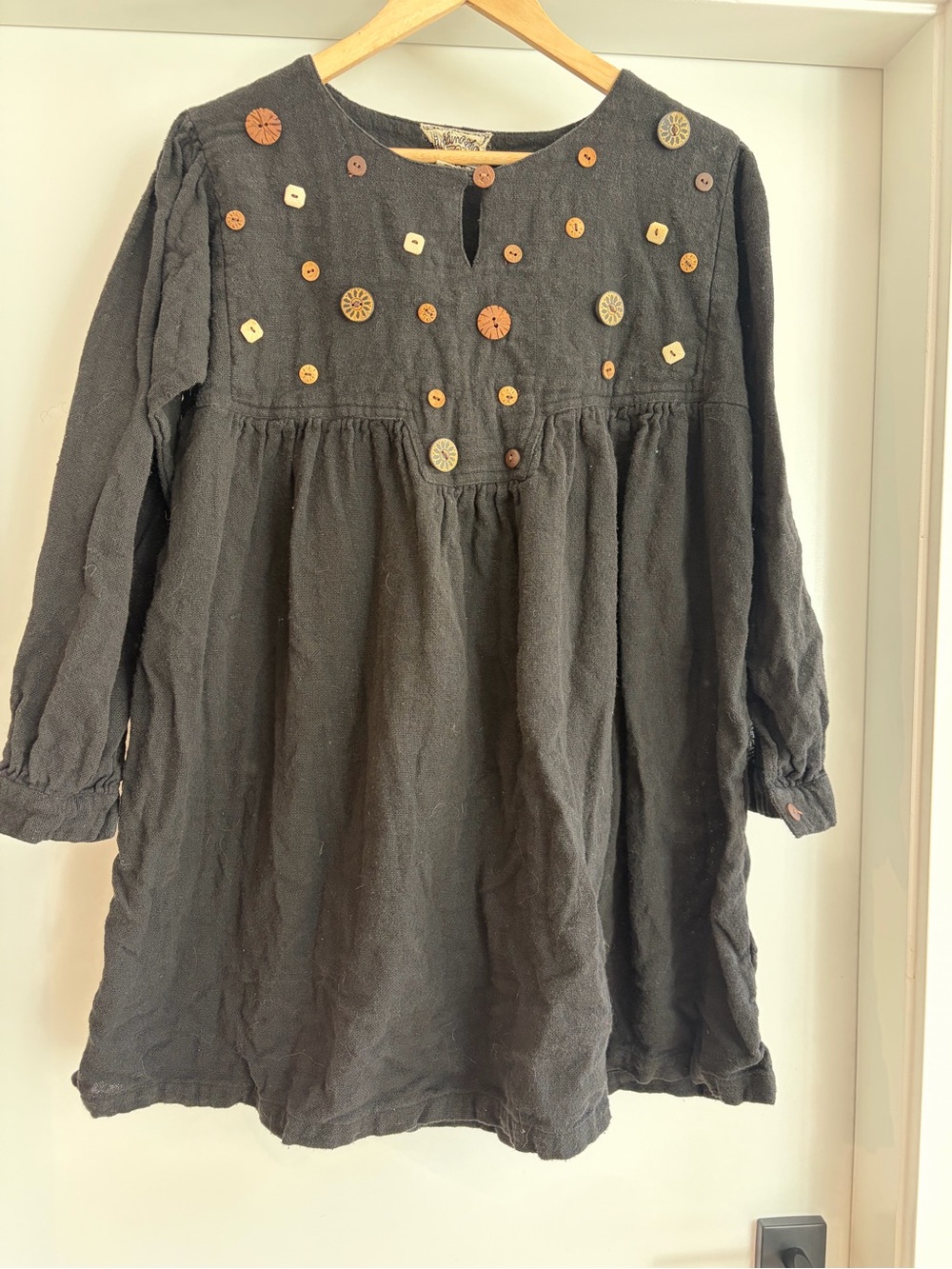 April Cornell Brand Pudding Shop 100% cotton VTG mini Dress Small